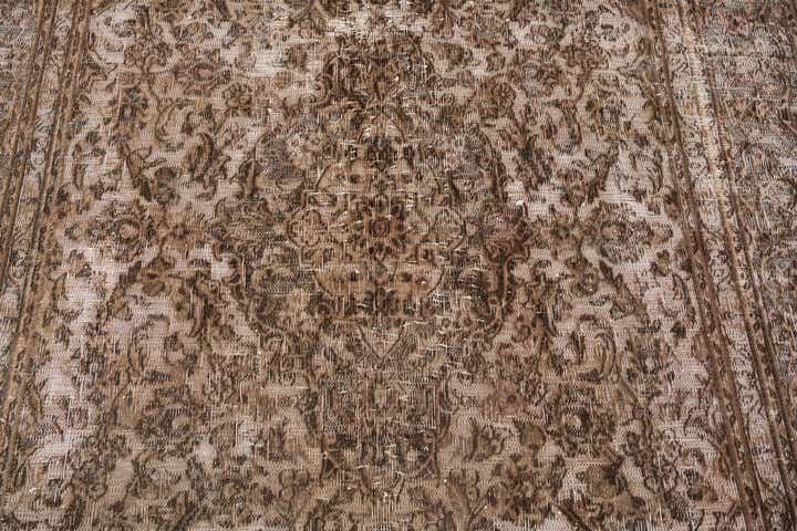 6' 3 x 10' Hand Knotted Ultra Vintage Persian Wool Rug