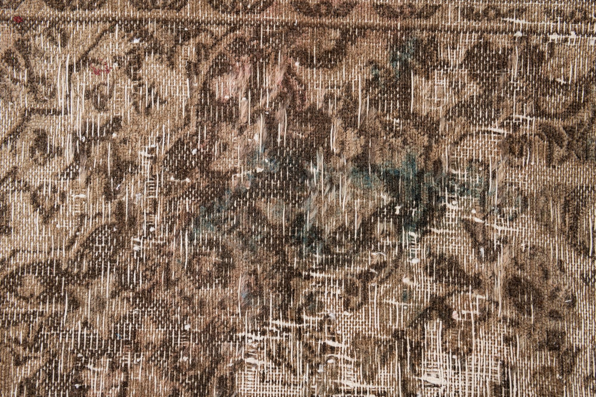 6' 3 x 10' Hand Knotted Ultra Vintage Persian Wool Rug