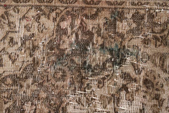 6' 3 x 10' Hand Knotted Ultra Vintage Persian Wool Rug
