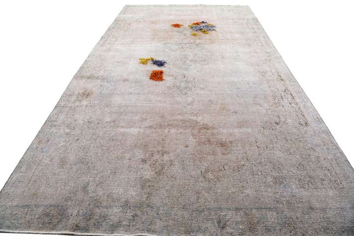 8' x 14' 3 Hand Knotted Ultra Vintage Persian Wool Rug