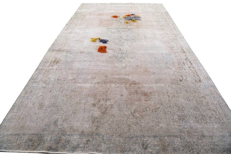 Detail image of 8' x 14' 3 Hand Knotted Ultra Vintage Persian Wool Rug