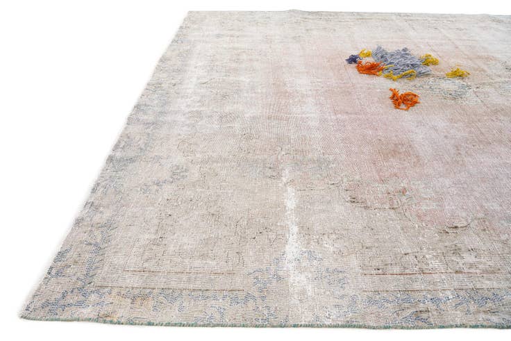 Detail image of 8' x 14' 3 Hand Knotted Ultra Vintage Persian Wool Rug