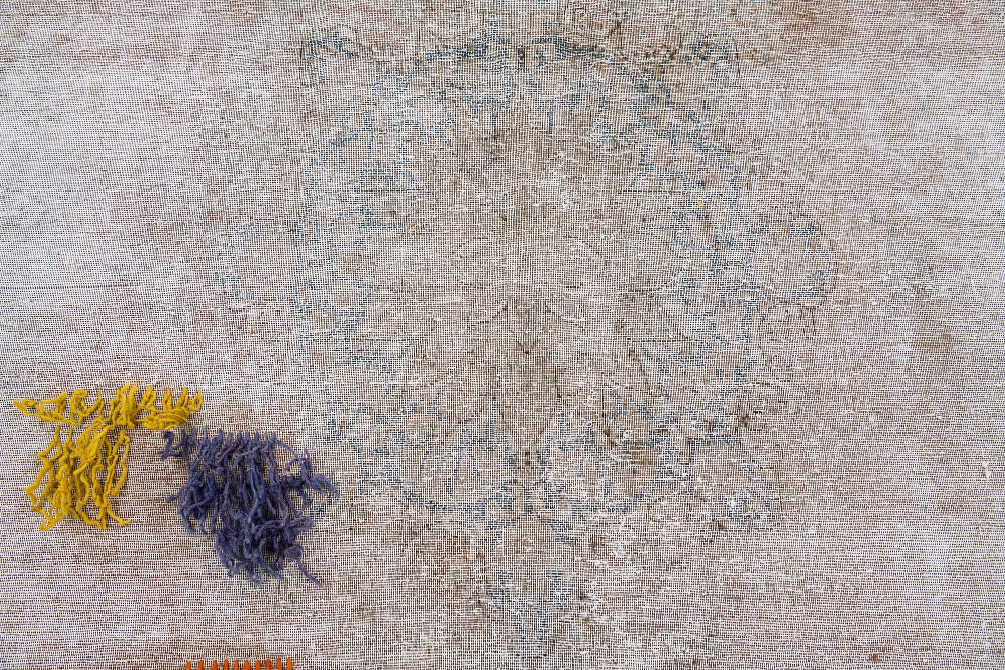 8' x 14' 3 Hand Knotted Ultra Vintage Persian Wool Rug