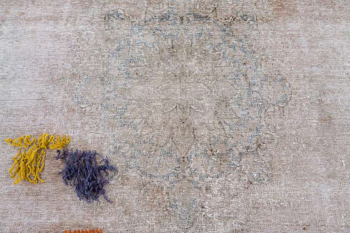 8' x 14' 3 Hand Knotted Ultra Vintage Persian Wool Rug