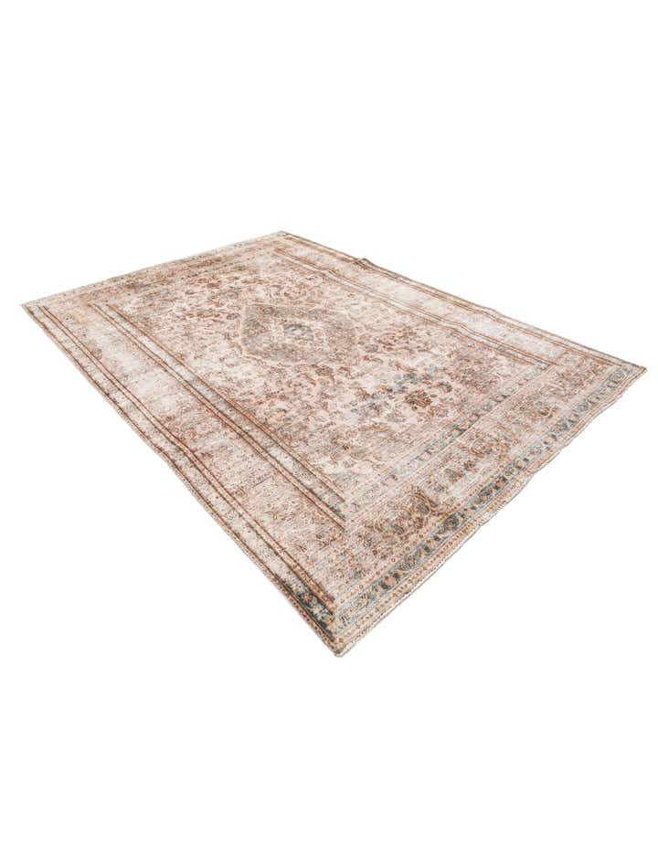 6' 3 x 8' 9 Hand Knotted Ultra Vintage Persian Wool Rug