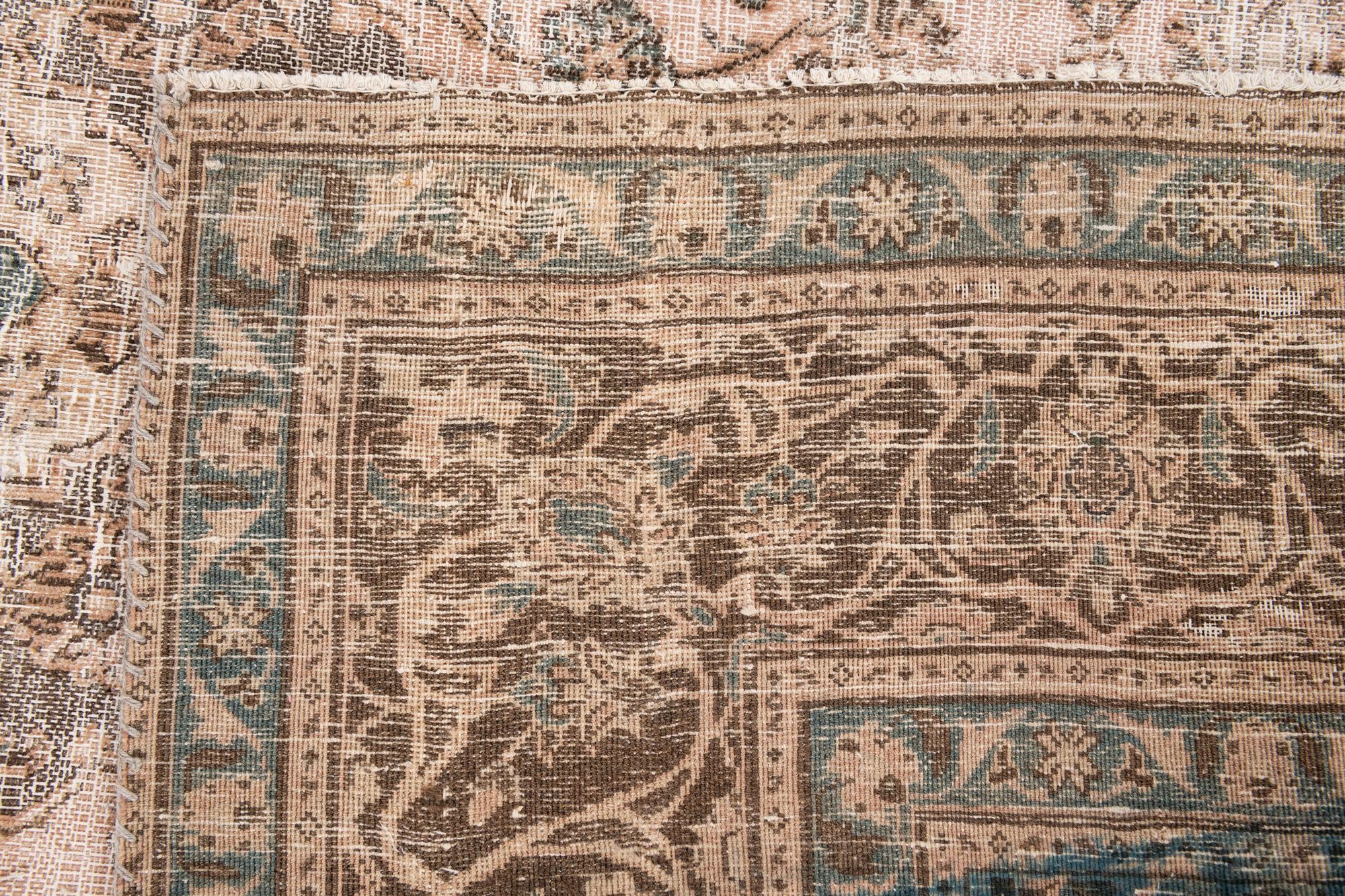 6' 3 x 8' 9 Hand Knotted Ultra Vintage Persian Wool Rug
