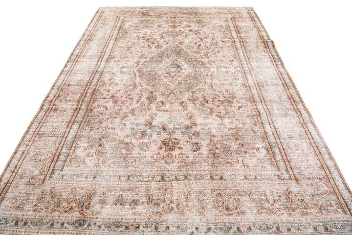 6' 3 x 8' 9 Hand Knotted Ultra Vintage Persian Wool Rug