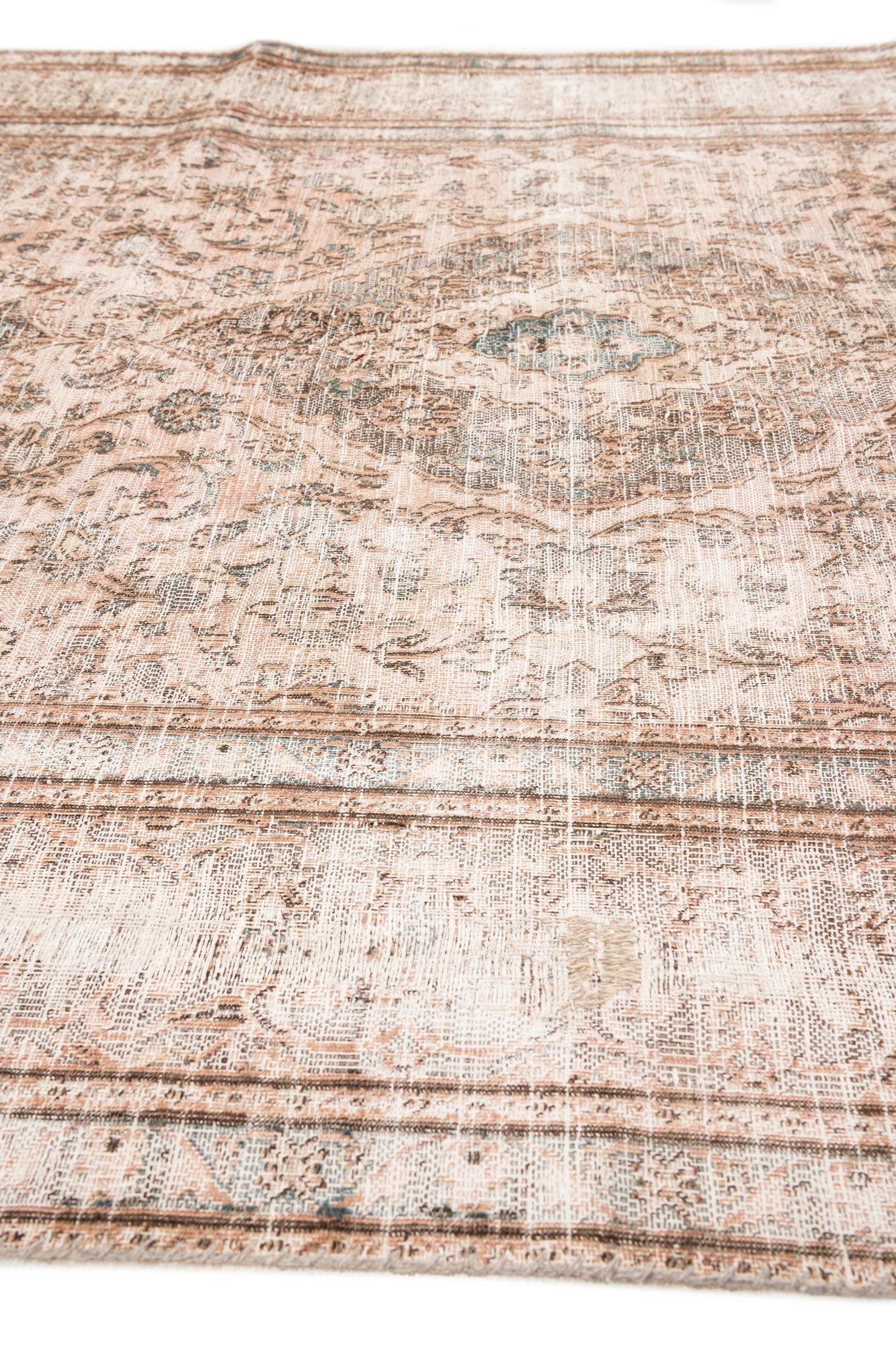 6' 3 x 8' 9 Hand Knotted Ultra Vintage Persian Wool Rug