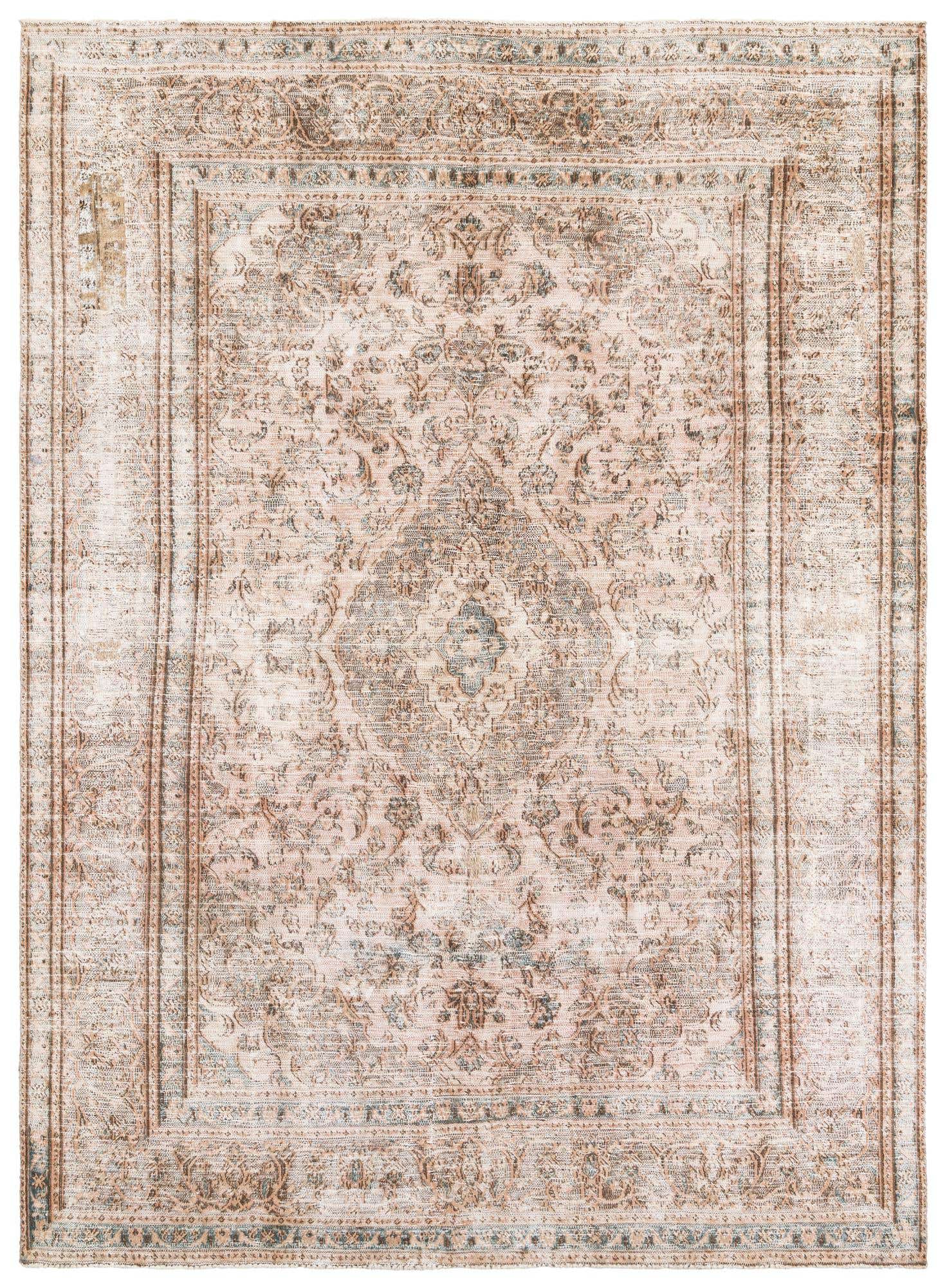 6' 3 x 8' 9 Hand Knotted Ultra Vintage Persian Wool Rug