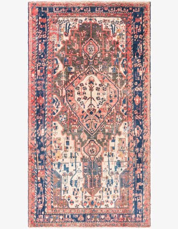 5' 3 x 9' 1 Hand Knotted Ultra Vintage Persian Wool Rug