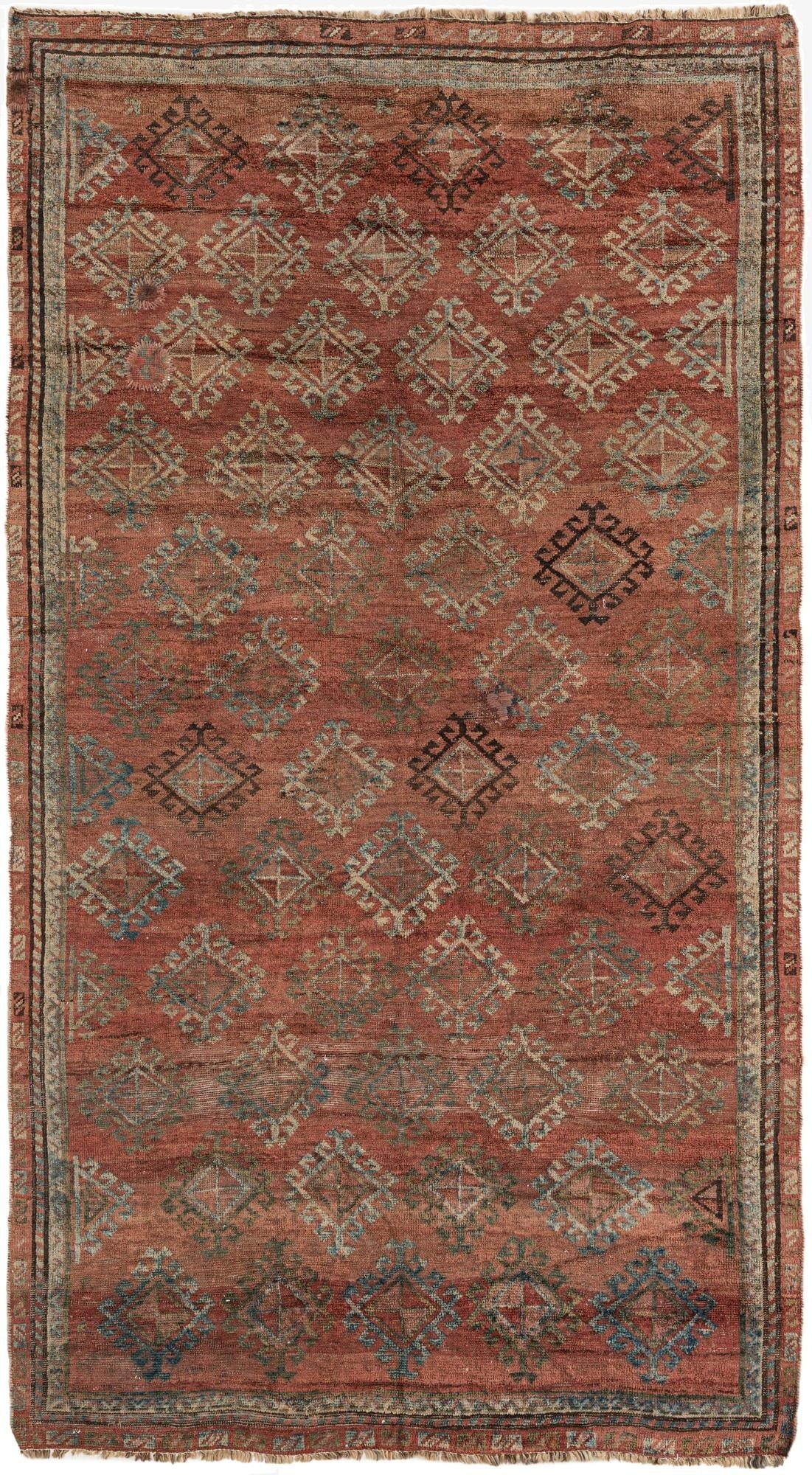 4' 6 x 8'  Hand Knotted Ultra Vintage Persian Wool Rug