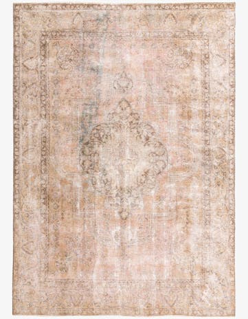 7' 10 x 11' Hand Knotted Ultra Vintage Persian Wool Rug