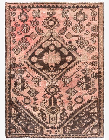 2' 8 x 3' 8 Hand Knotted Ultra Vintage Persian Wool Rug