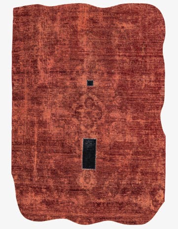 5' 9 x 8' 4 Hand Knotted Ultra Vintage Persian Wool Rug