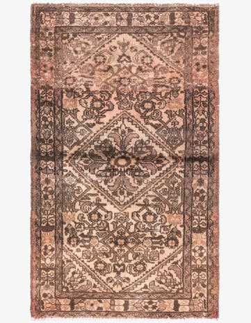 3' x 4' 10 Hand Knotted Ultra Vintage Persian Wool Rug