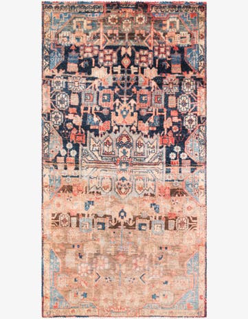 3' 7 x 6' 7 Hand Knotted Ultra Vintage Persian Wool Rug
