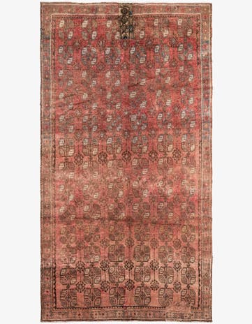 4' 10 x 8' 9 Hand Knotted Ultra Vintage Persian Wool Rug