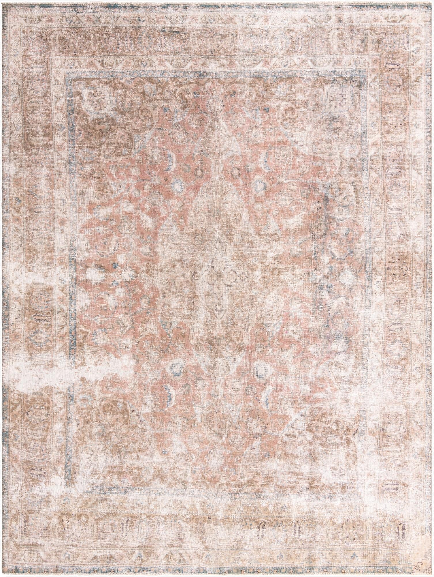 Primary image 9' 7 x 12' 8  Hand Knotted Ultra Vintage Persian Wool Rug