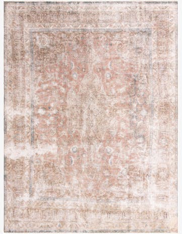 9' 7 x 12' 8 Hand Knotted Ultra Vintage Persian Wool Rug