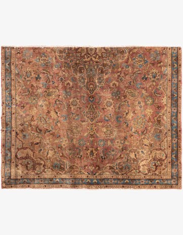 3' 9 x 4' 8 Hand Knotted Ultra Vintage Persian Wool Rug