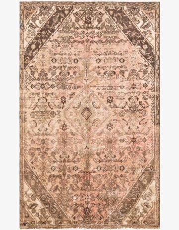 5' x 8' Hand Knotted Ultra Vintage Persian Wool Rug