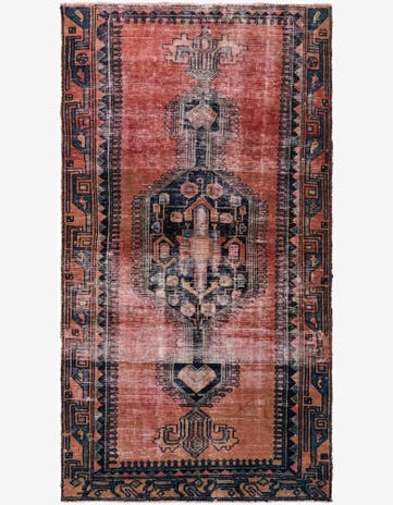 3' 8 x 6' 9 Hand Knotted Ultra Vintage Persian Wool Rug