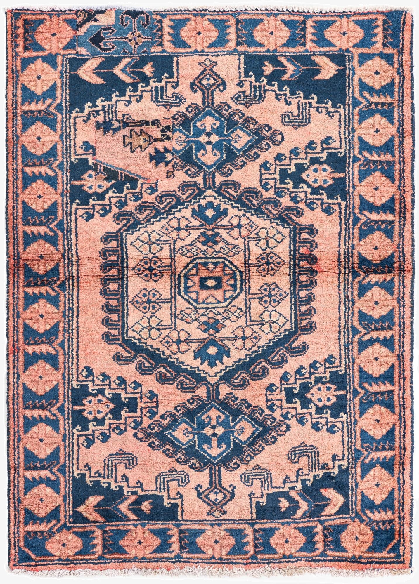 3' 6 x 5' Hand Knotted Ultra Vintage Persian Wool Rug