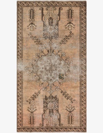 3' x 5' Hand Knotted Ultra Vintage Persian Wool Rug