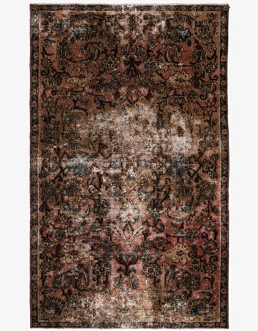 3' 5 x 5' 7 Hand Knotted Ultra Vintage Persian Wool Rug