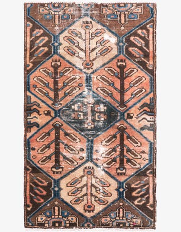 2' 6 x 4' 6 Hand Knotted Ultra Vintage Persian Wool Rug