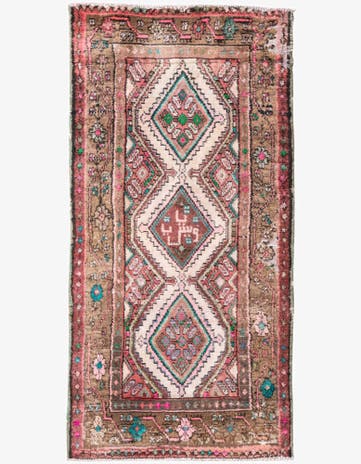 2' 6 x 5' Hand Knotted Ultra Vintage Persian Wool Rug