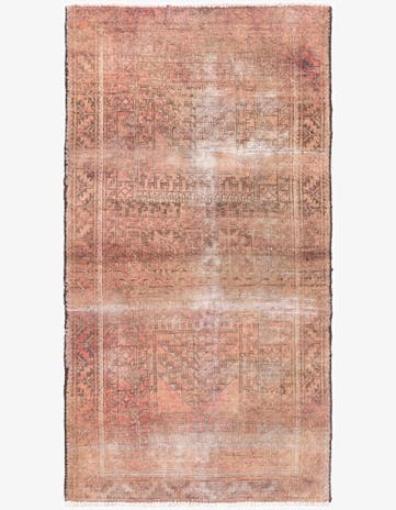 2' 9 x 5' Hand Knotted Ultra Vintage Persian Wool Rug