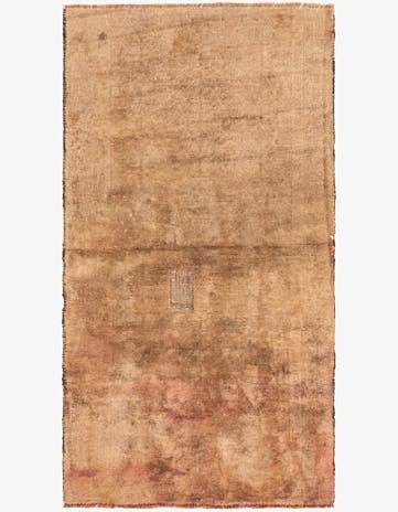 3' 3 x 5' 5 Hand Knotted Ultra Vintage Persian Wool Rug