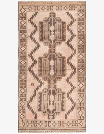 3' 2 x 6' 1 Hand Knotted Ultra Vintage Persian Wool Rug