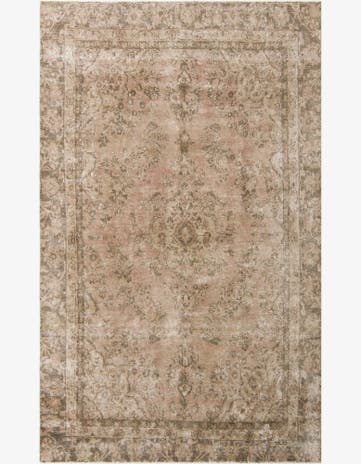6' 5 x 10' 4 Hand Knotted Ultra Vintage Persian Wool Rug