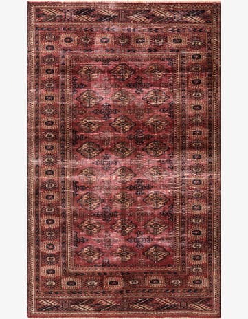 3' 10 x 6' 2 Hand Knotted Ultra Vintage Persian Wool Rug