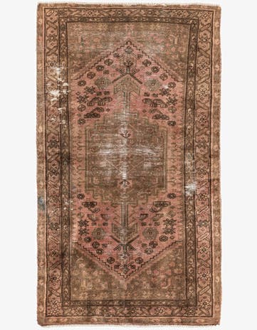 3' 5 x 5' 10 Hand Knotted Ultra Vintage Persian Wool Rug