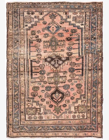 3' 6 x 5' Hand Knotted Ultra Vintage Persian Wool Rug