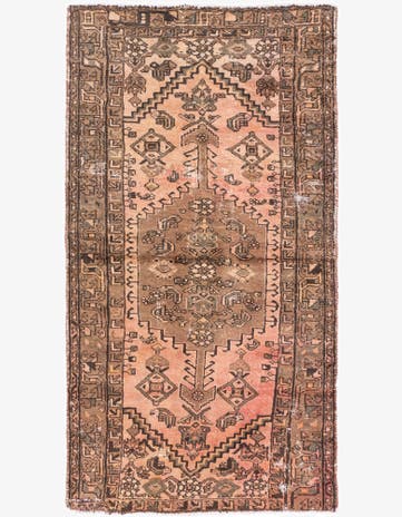3' 3 x 6' 1 Hand Knotted Ultra Vintage Persian Wool Rug