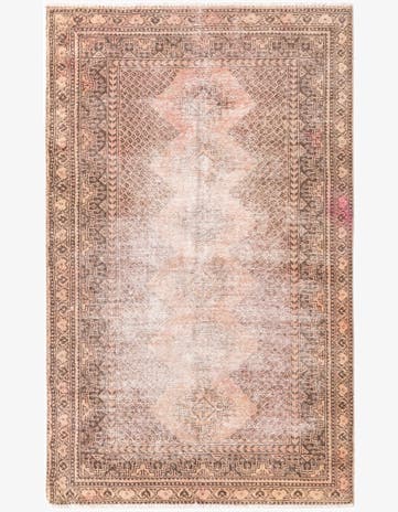 4' x 6' 5 Hand Knotted Ultra Vintage Persian Wool Rug