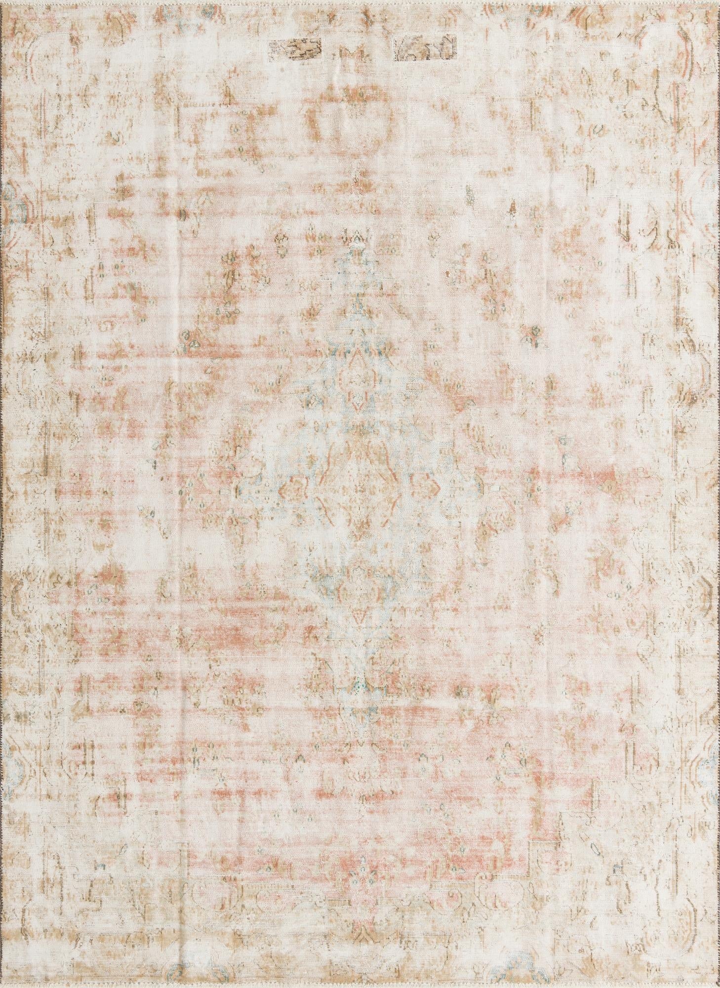 7' 3 x 9' 10  Hand Knotted Ultra Vintage Persian Wool Rug