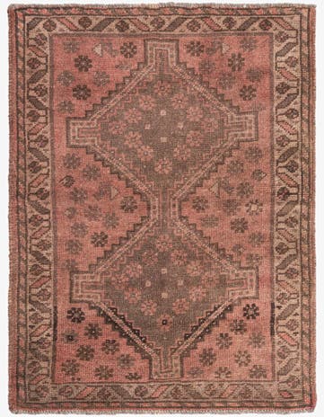 3' 6 x 4' 9 Hand Knotted Ultra Vintage Persian Wool Rug