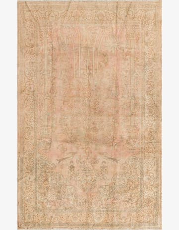 6' 3 x 9' 10 Hand Knotted Ultra Vintage Persian Wool Rug