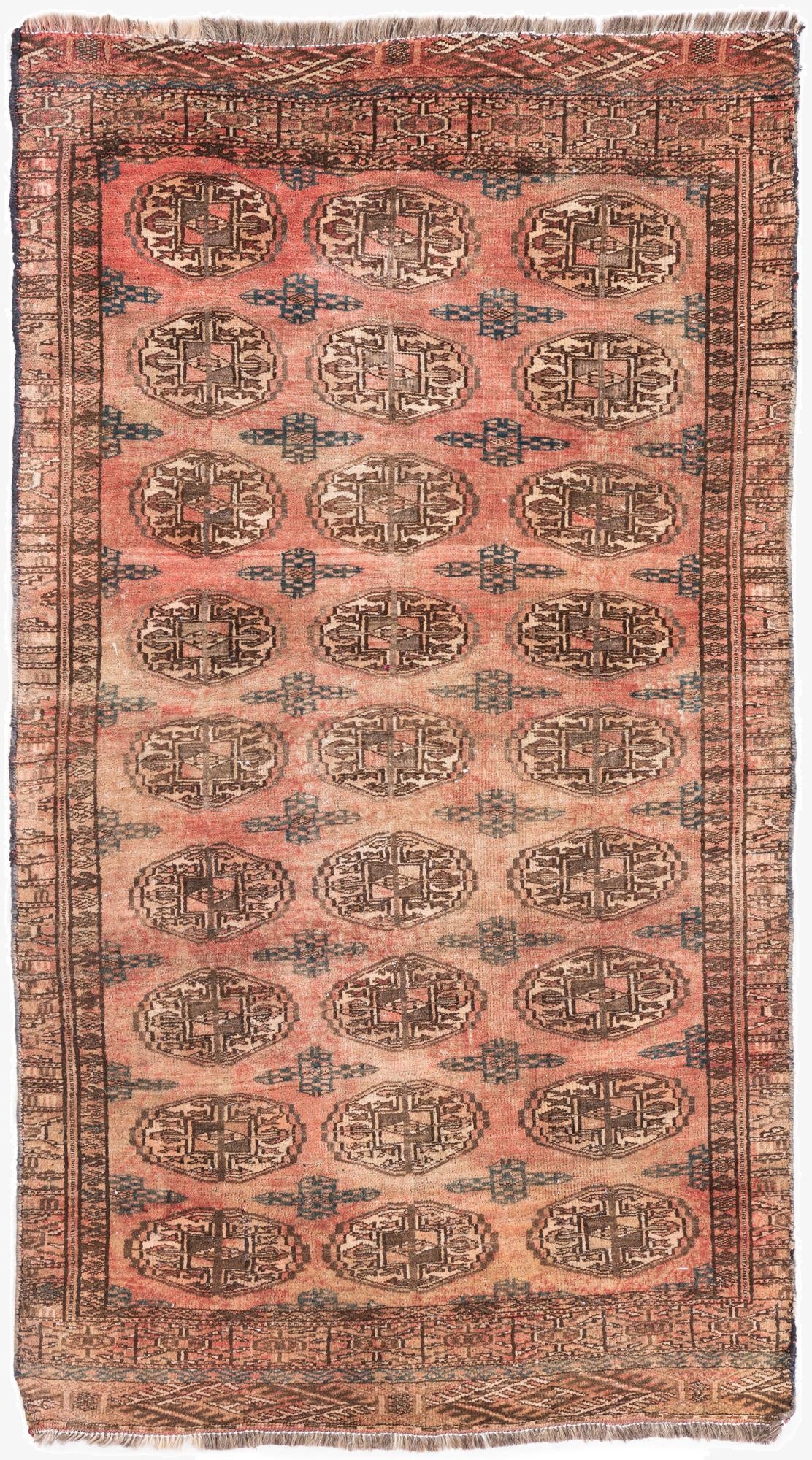 3' 1 x 5' 8  Hand Knotted Ultra Vintage Persian Wool Rug