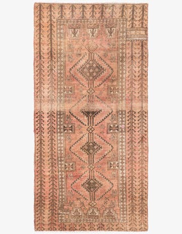 2' 8 x 5' 3 Hand Knotted Ultra Vintage Persian Wool Rug