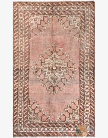 5' 2 x 7' 2 Hand Knotted Ultra Vintage Persian Wool Rug