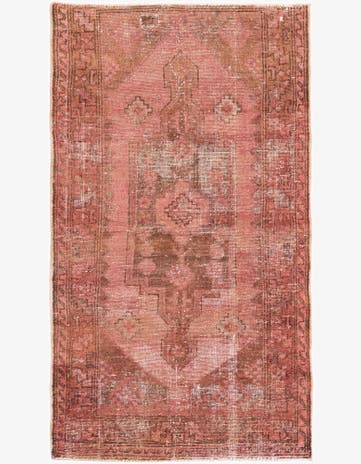 3' 5 x 6' 1 Hand Knotted Ultra Vintage Persian Wool Rug