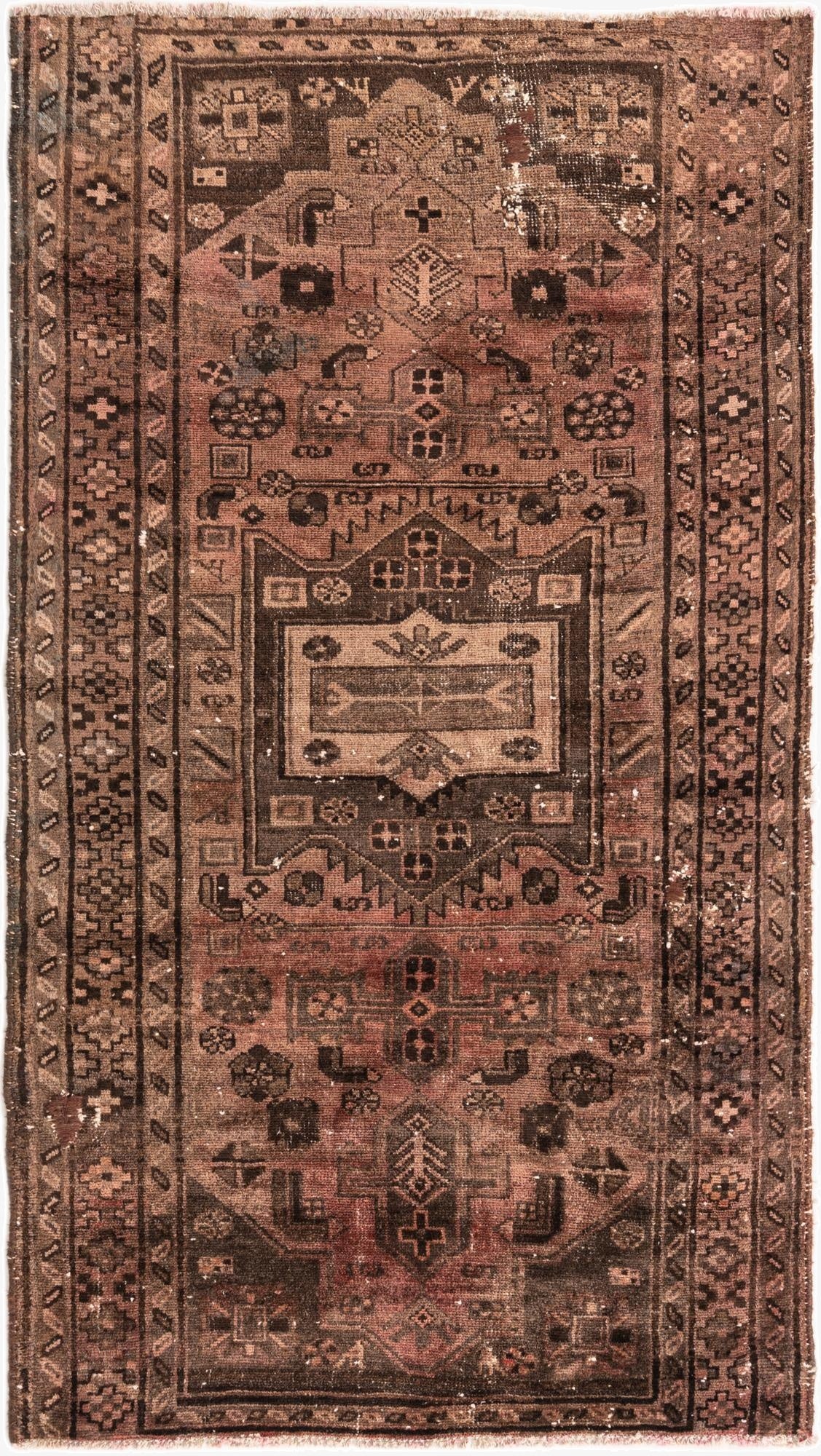 3' 4 x 6'  Hand Knotted Ultra Vintage Persian Wool Rug