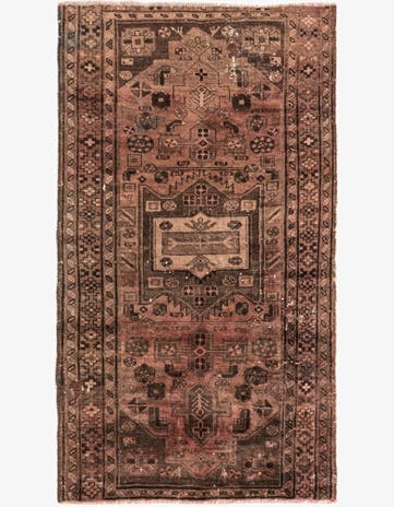 3' 4 x 6' Hand Knotted Ultra Vintage Persian Wool Rug