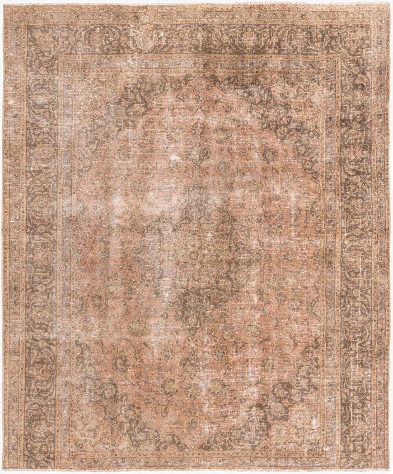 8' 3 x 10' 1  Hand Knotted Ultra Vintage Persian Wool Rug